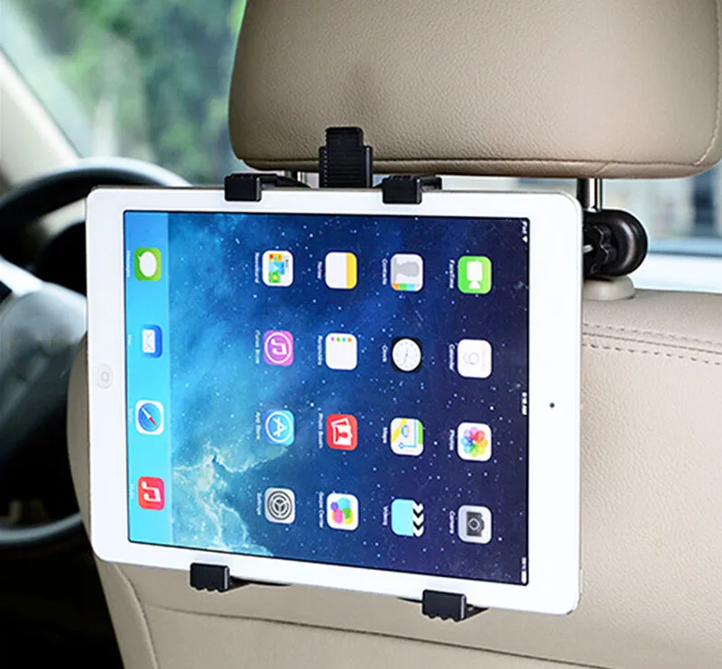 Tablet iPad Holder for Car Mount Headrest-iPad Car Holder Back Seat Travel  Accessories Car Tablet Holder Mount Road Trip Essentials for Kids Adults