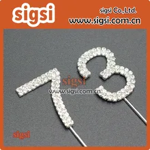 35 мм кристалл горного хрусталя Топпер для торта аксессуар для кекса