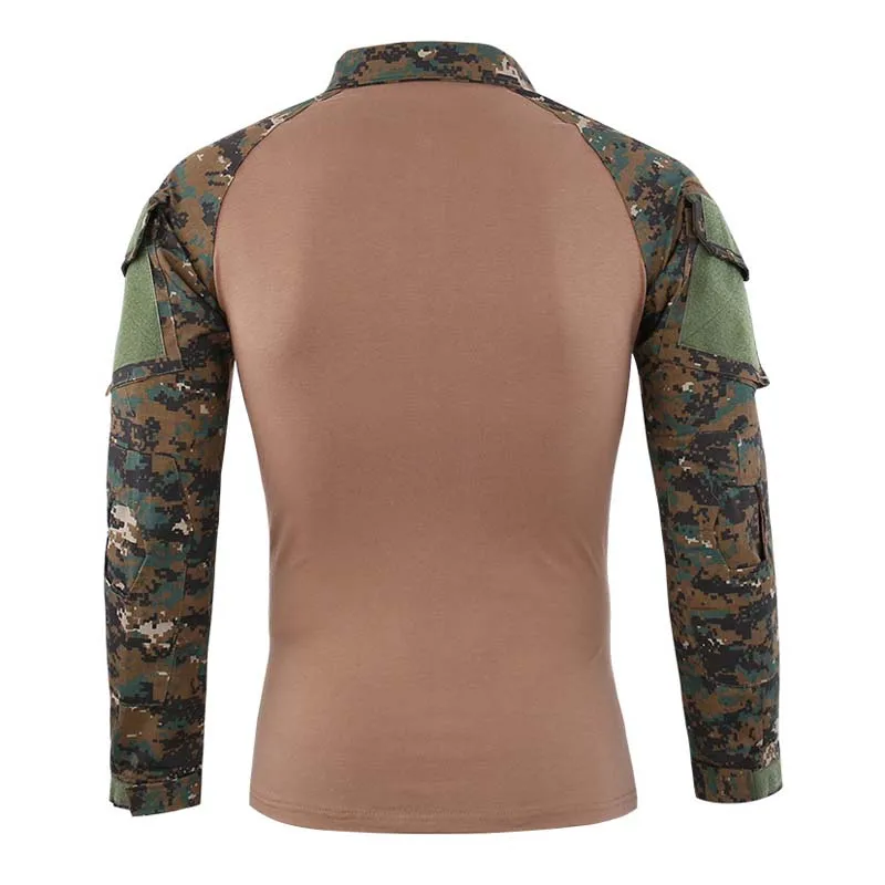 Military Army T-Shirt Men Long Sleeve Camouflage Tactical Shirt US Army Combat Soldier Field Shirts