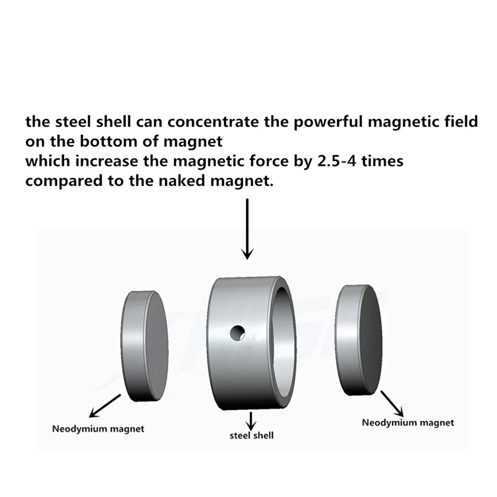 200/300/500 кг D48/60/75 мм сильный поврежденный магнитное грузило супер Мощность Фул двусторонний круглый магнит неодимовый магнит для рыбалки Инструменты Мощность^ 30