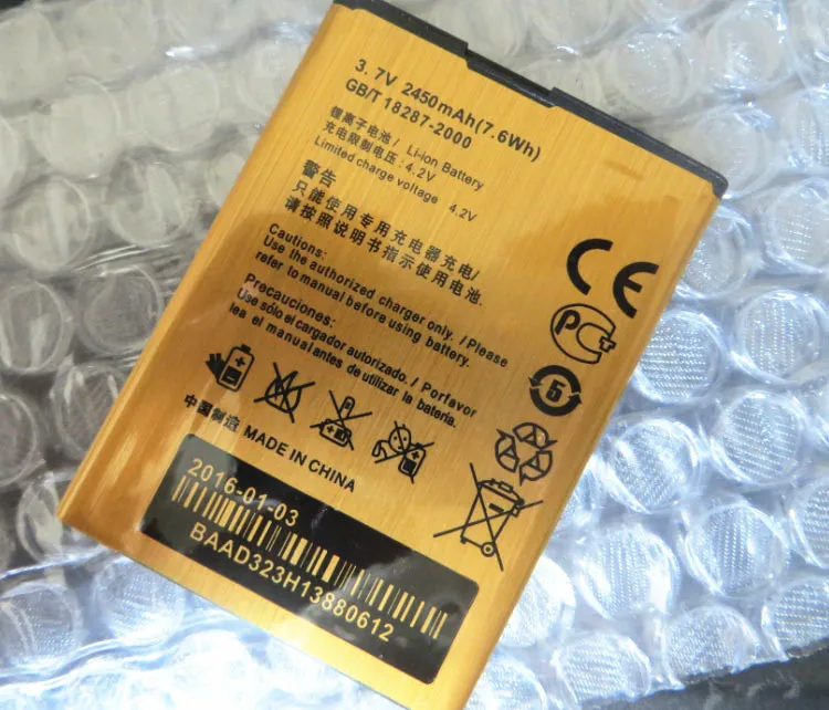 

AZK New Gold HB4W1 HB4W1H battery for Huawei Ascend G510 G520 G525 Y210 Y210C Y530 U8951 T8951 C8813 U8951D Phone battery