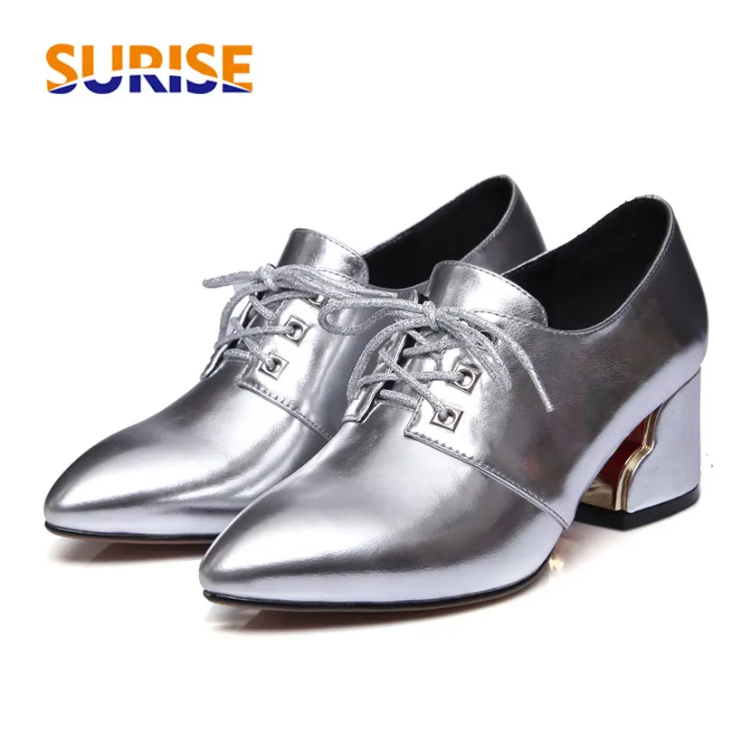 brogues with heel womens