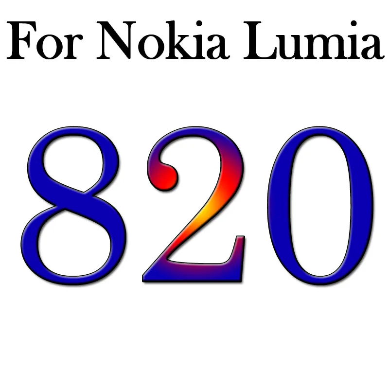 С уровнем твердости 9H закаленное Стекло Экран Защитная пленка для microsoft Nokia Lumia 430 435 625 630 635 950 550 540 820 730 530 535 640 930 чехол - Цвет: N820