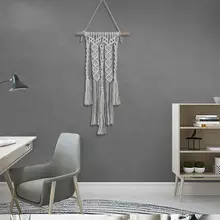 1 шт. натуральных материалов деревянная палочка вручную гобелен для залов спальни коридорах украшения горизонтальной