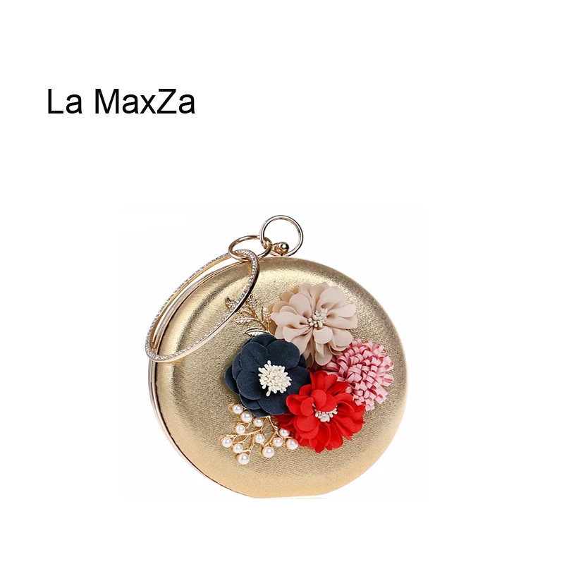 

La MaxZa Newest Fashion Ladies Bling Bling Chic Decorate New Fashion Women Clutch Bag With Wrist Strap Many Colors Evening Bag