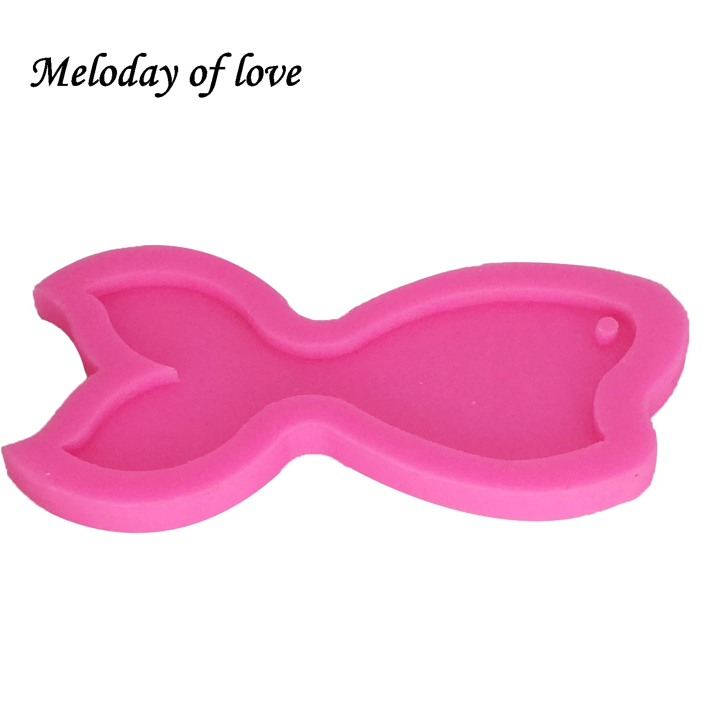 Mermaid tail shape silicone mold for keychains Pendant Key chain mold Clay DIY epoxy Resin molds Clay Mold Fish tail DY0059