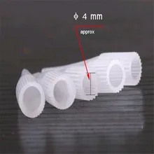 500 шт 5F 4 мм стерильные для перманентного макияжа игла для бровей пластиковые колпачки белые иглы тату