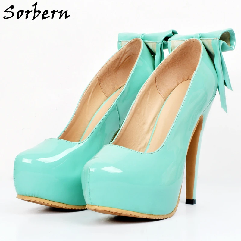 mint colored high heels