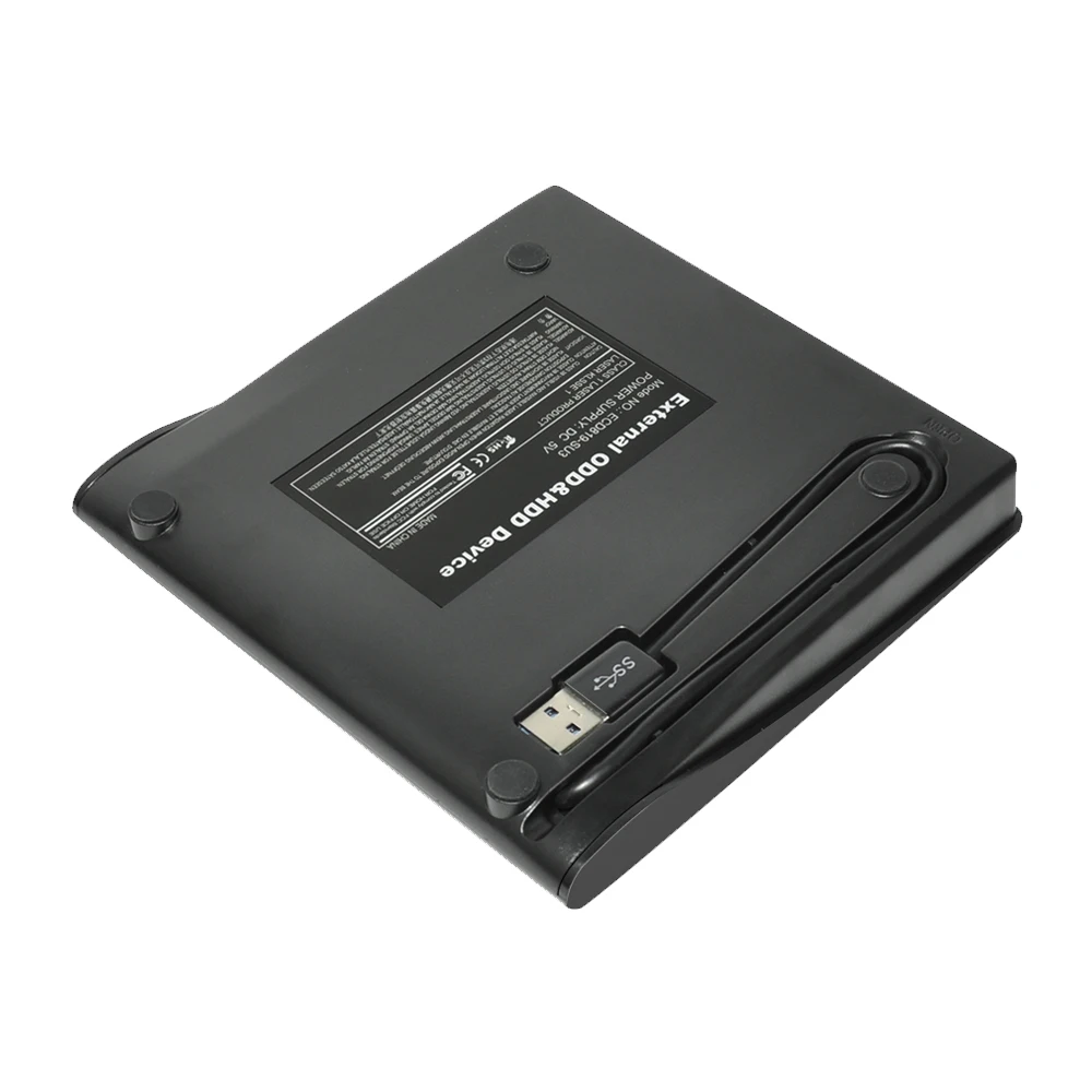 DeepFox тонкий USB3.0 SATA внешний корпус для DVD жесткий пластиковый чехол для ноутбука 12,7 мм CD-ROM чехол без оптического привода