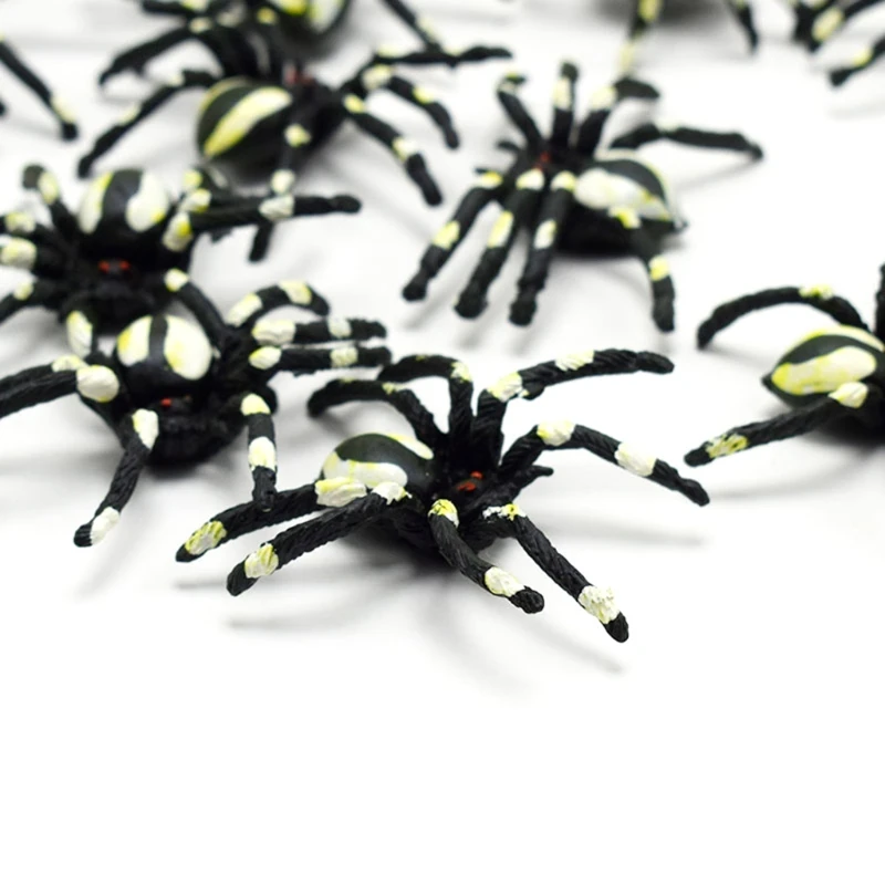 Новые 5 шт. маленькие страшные пауки Хеллоуин вечерние реквизиты украшения ужасная шутка игрушка 'lrz