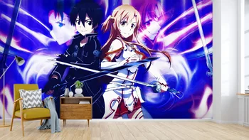 

[Self-Adhesive] 3D Sword Art Online 1945 Japan Anime Wall Paper mural Wall Print Decal Wall Murals