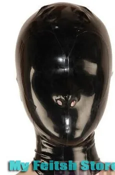 

(LH157204) 100% natural latex mask rubber hood suffocate Mask