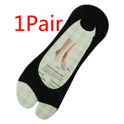 1/3/4Pairs Women Silicone Invisible Cotton Socks Slippers for Girls Summer Thin Boat Socks Non Slip Low Cut Ankle Sox Calcetines - Цвет: 1 Pair