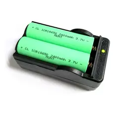 2 зарядки Слоты Зарядное устройство 100-240 В США Разъем для 18650 Перезаряжаемые литий-ионный Батарея