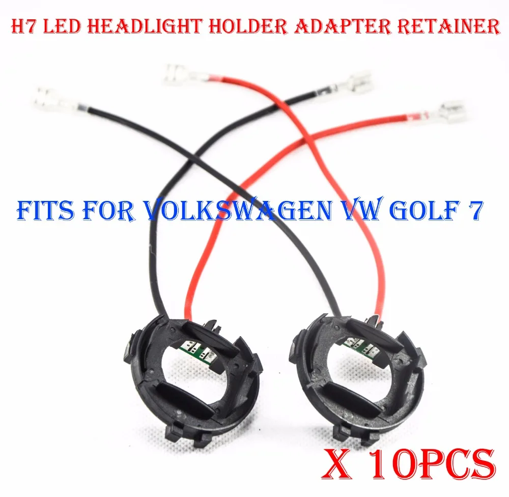 10PCS H7 LED Headlight Conversion Kit Bulb Holder Adapter Base Retainer