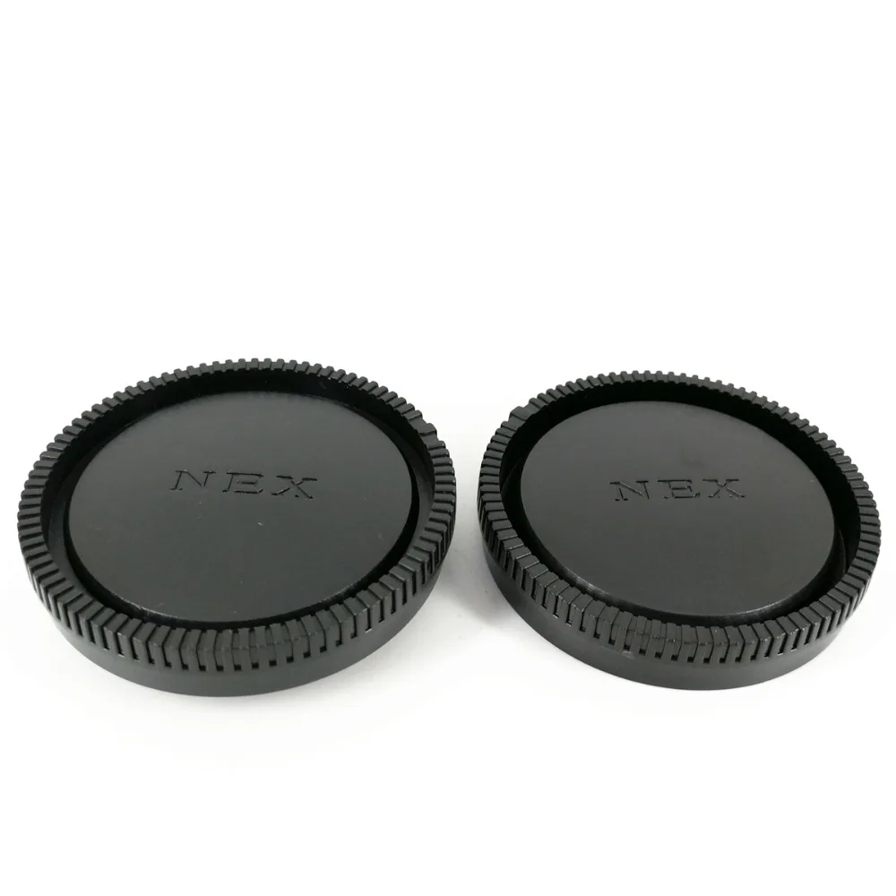 Rear Lens Cap Cover + Camera Front Body Cap for Sony FE E Mount ZV-E1 A6100 A6300 A6400 A6500 A1 A7C A7 A7R III IV V A9 ZV-E10 Camera Lens Cap Camera Protection Cap Camera Lens Cover Camera Cover