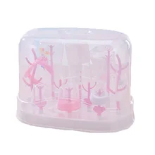 Бутылочки для кормления детей в форме дерева, сушильная стойка, пылезащитный чехол, полка для хранения сосок, съемная подставка для молока