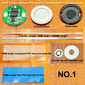 

10set/lot 18650 lithium battery universal precision IC G3JK double MOS protection board 4.2V anti-overcharge and over discharge