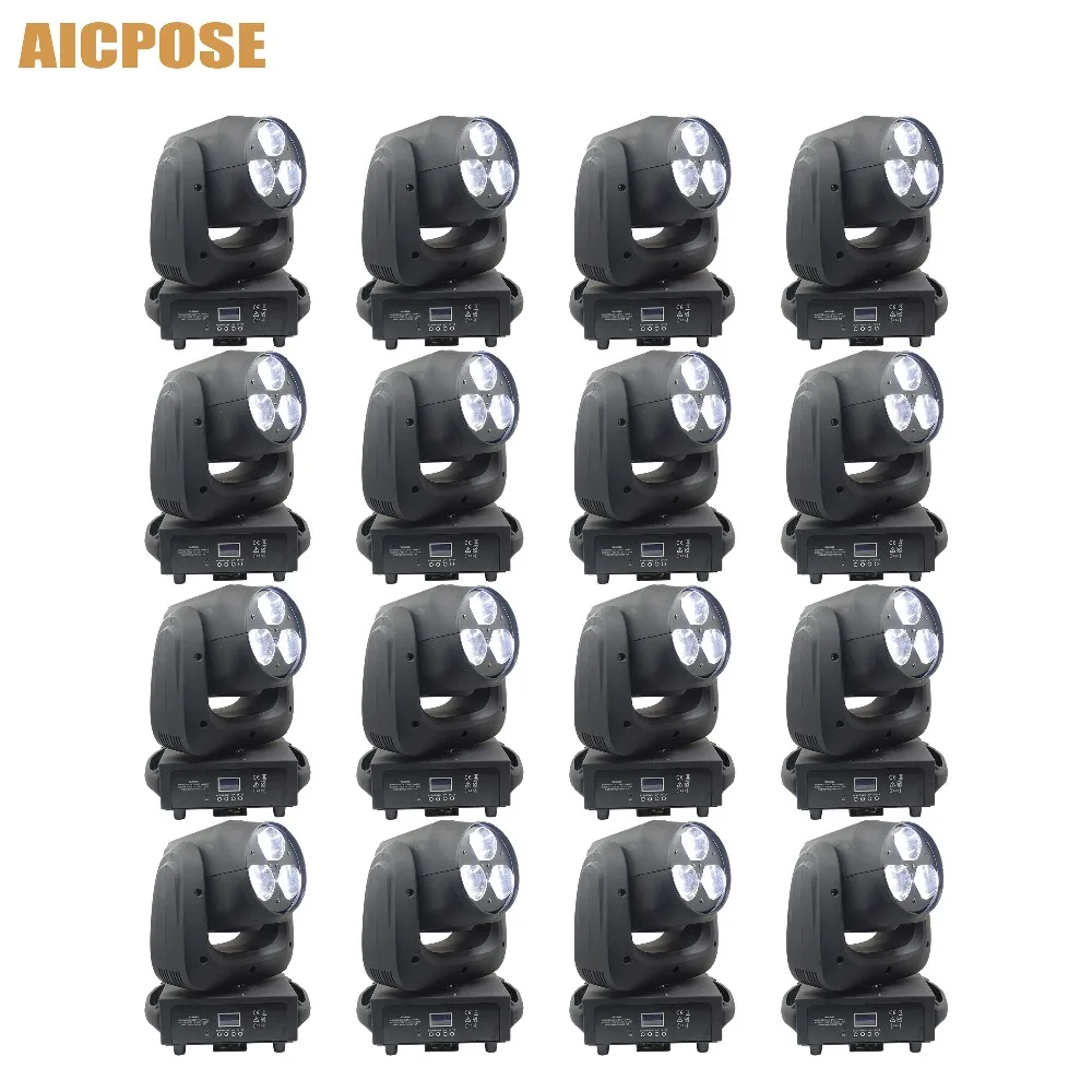 

16pcs/lots 3x40W Moving Head Light RGBW 4IN1 LED Bee Eyes Beam Light With Zoom Stage Lights Show Party Wedding Light