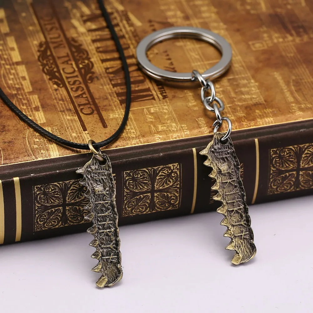 

Game PS4 Bloodborne Keychain Limited Edition Metal Key Ring Holder Chain Metal Men Women Gift Jewelry Chaveiro Choker Accessory