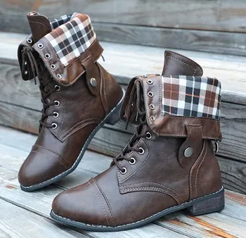 

2019 autumn and winter fashion with Martin boots motorcycle boots ladies plus size lovers boots 35-43 yards