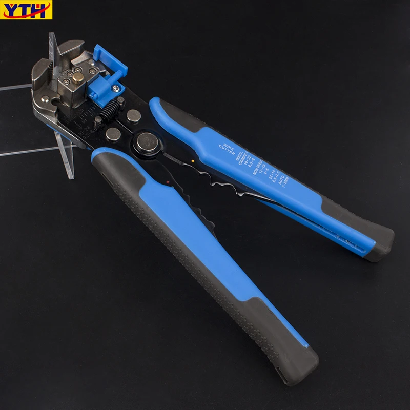 

YTH Wire Stripper Crimping Pliers Crimper Cable Cutter Automatic Self-Adjusting Terminal 0.2-6.0mm2 stripping trimming tool