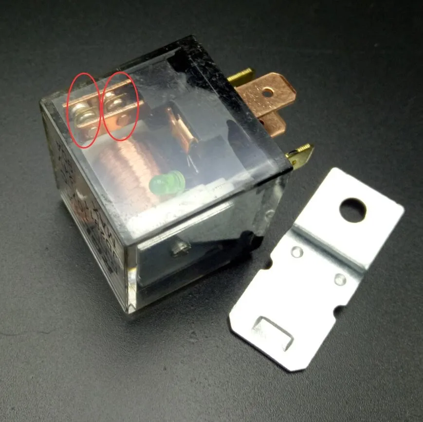 Famous RGL ALL BRASS PINS 5 pin 90A auto relay with DOUBLE contactsin