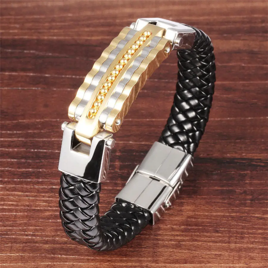 OPK-Black-Leather-Bracelet-Men-Charm-Bangle-Stainless-Steel-Fashion-New-Men-Jewelry-Rock-Chunky-Leather (3)
