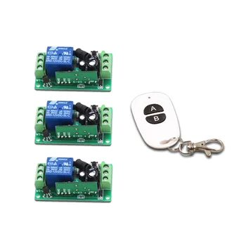 

DC9V 12V 24V Wireless Remote Control Switch Systerm 12V 1CH 10A Relay Receiver Transmitter 315Mhz/433Mhz