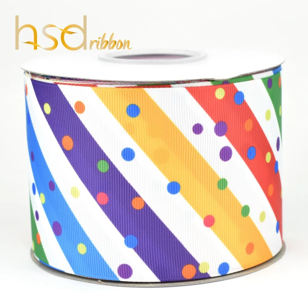 HSDRibbon " 75 мм Высокое качество теплопередача Печатные кружева и красочные серии корсажная лента