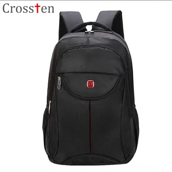 

Crossten Swiss Bag 15.6" laptop backpack Waterproof Oxford Travel Bag Versatile Schoolbag Rucksack Notebook Computer bag