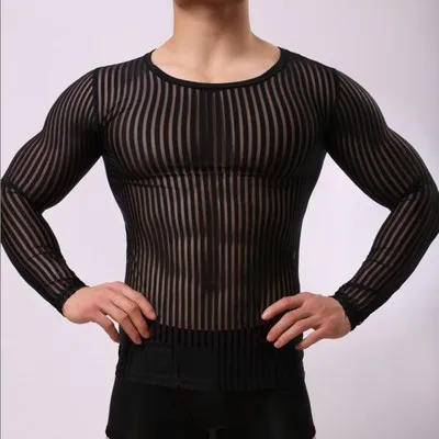 

20167 free shipping ! 1 pcs/lot man sexy transparent vest breathable mesh vest