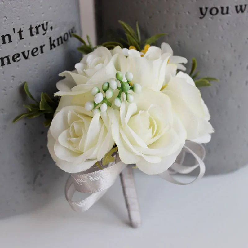 HOT Bride Bouquets Groom Boutonniere Wedding Flower for Prom Party NDS66 | Дом и сад
