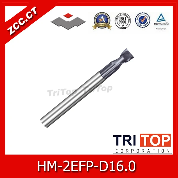 

ZCC.CT HM/HMX-2EFP-D16.0 Solid carbide 2-flute flattened end mills with long straight shank and short cutting edge