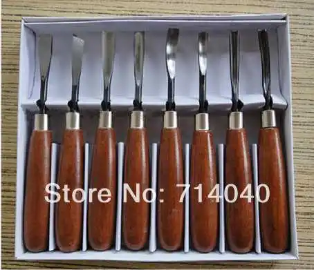

Free shipping High quality 8 Pcs wood Carving Chisel Tool set, carpenter tools, wood carving knife