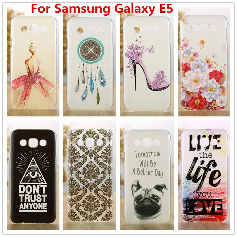 

For Samsung Galaxy E5 Case,Luxury Crystal Diamond 3D Bling Hard Plastic Cover Case For Samsung Galaxy E5 E500 SM-E500FDS Case