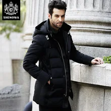 Novatex shenowa novartis осень и зима белый утиный пух мужской уплотненный Дизайн короткий пуховик мужской