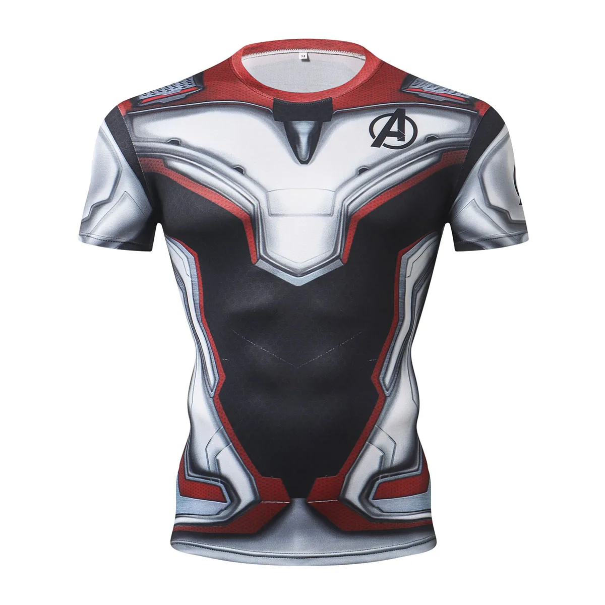 Marvel Мстители 4 эндигра Капитан Америка 3D принт футболка мужская футболка с длинными рукавами компрессионные рубашки колготки Топ, футболки для фитнеса - Цвет: LE178 Short Sleeve
