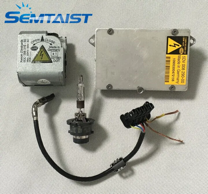 

semtaist Promotion Genuine D2S D2R xenon 5DV 008 290-00 BALLAST+IGNITER+CABLE+BULB SET OEM USED