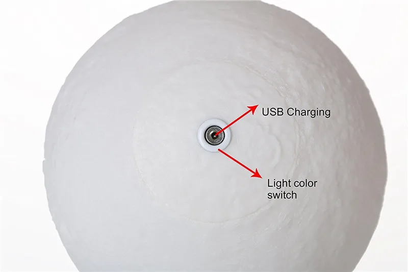 3D Printing Moon Lamp Lunar USB Night Light