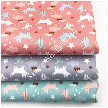 1269419, цветная хлопковая ткань с рисунком лисы, сделай сам, ткань в стиле пэчворк, Telas, шитье детских игрушек, постельные принадлежности, стеганый Tecido, ткань