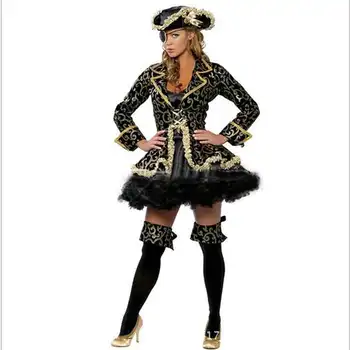 

Halloween Cosplay Clothing Pirates Of The Caribbean Clothing Adult Female Queen Palazzo Photo Show