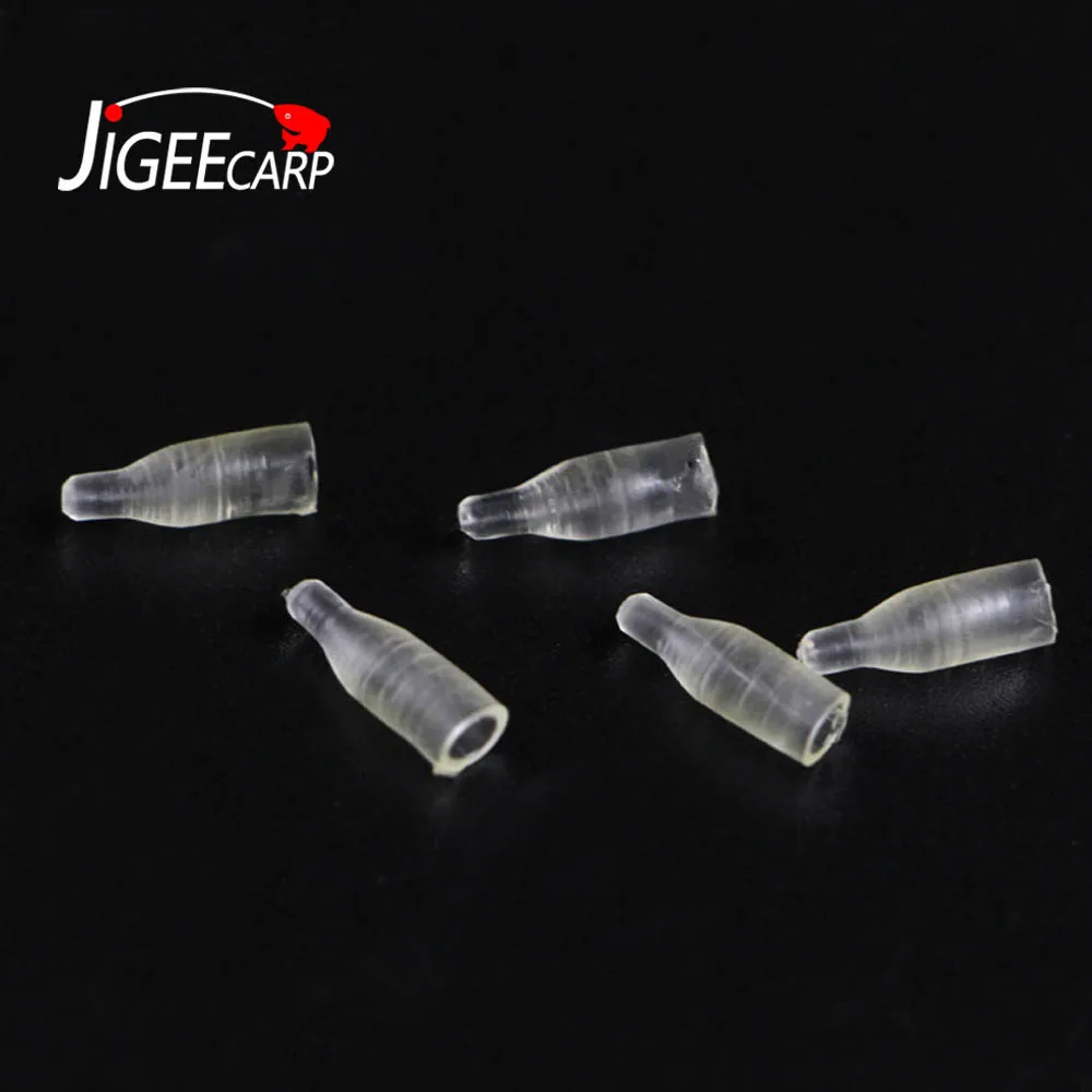 

JIGEECARP 100PCS Carp Fishing Clear Hose Fittings Coarse Fishing Silicone Tulip Fishing Rig Beads Coarse Fishing Terminal Tackle