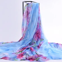 145x200 см супер мягкая шифоновая ткань с принтом искусственный шелковый шарф древний костюм платье юбка одежда ткань FG07