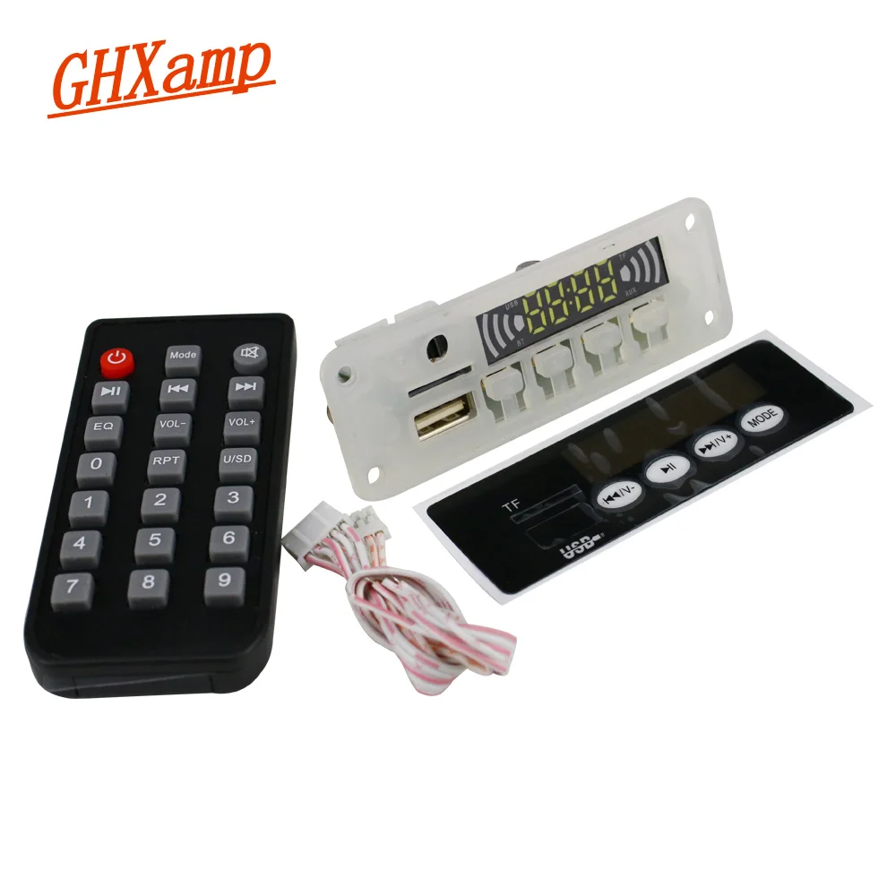 

GHXAMP 12V Bluetooth 4.2 Lossless Board Mp3 Decoder Board HIFI Support TF Card U Disk Preamp Radio Amplifier Accessories 1pc