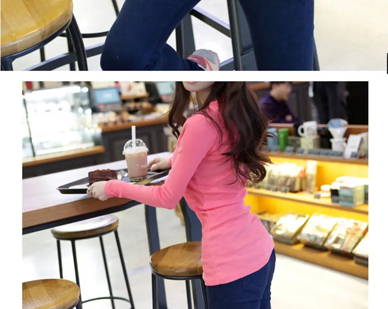 Long Sleeve Long t shirt Women (25)