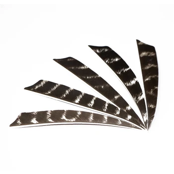 

36 pieces 4 inch right wings peltate feathers archery arrow fletching right direction real feathers