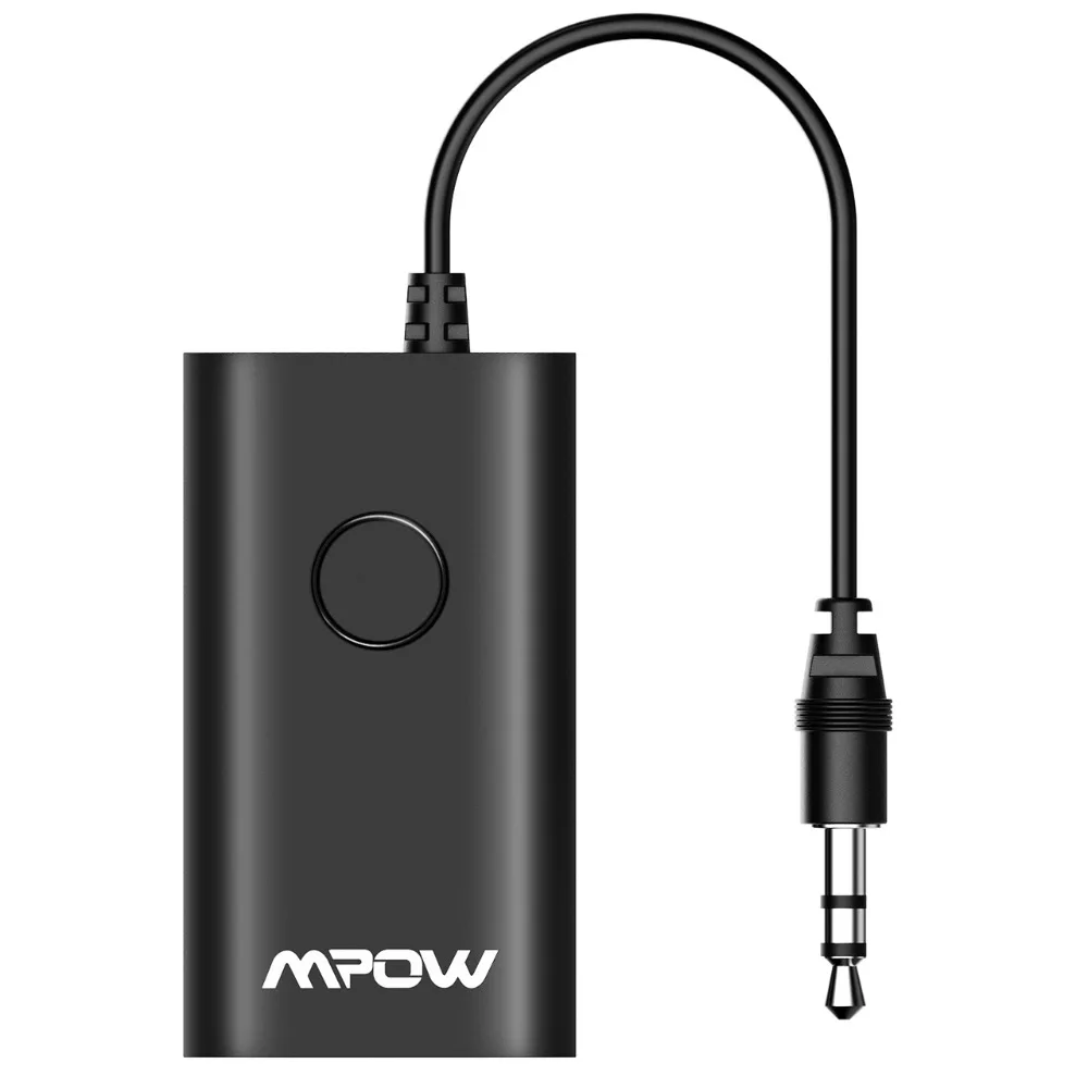 Mpow MBT17 беспроводной Bluetooth передатчик аудио музыкальный адаптер с 3,5 мм/Aux портом для DVD ПК ноутбук ТВ MP3 динамик наушники