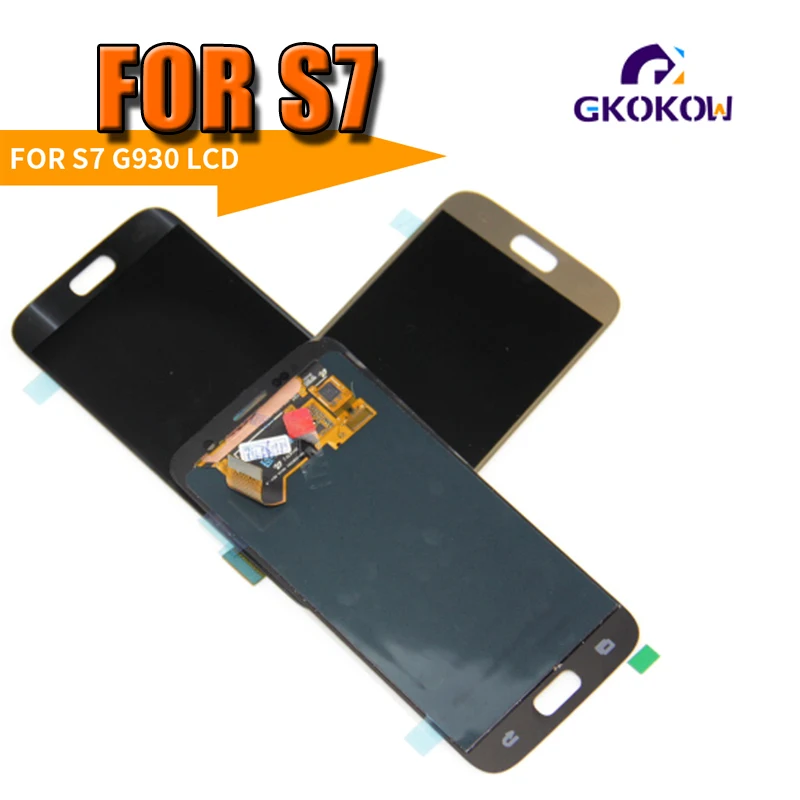 Для Samsung Galaxy S7 LCD Черный Белый Золотой протестированный AMOLED сенсорный сборка G930