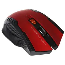 2,4 Ghz Портативная Беспроводная 2400 dpi оптическая игровая мышь для ПК ноутбука красный+ черный